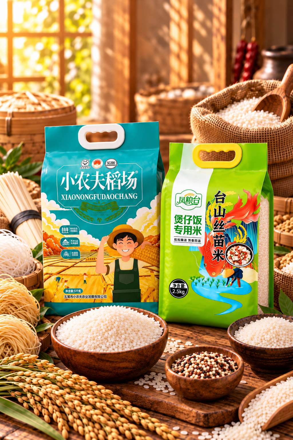 Asian noodles and dry food products